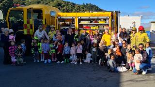 Visiting the Rural Fire Brigade Depot